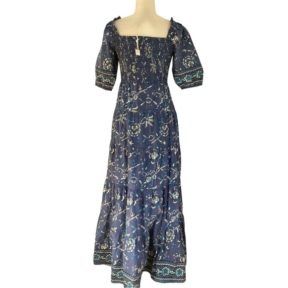 Caroline Constas Hart Dress NWT Floral Print Tiered Ruffle Sweetheart Neckline - Picture 3 of 10